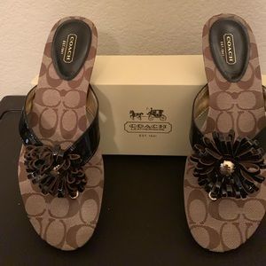 Coach flower sandals